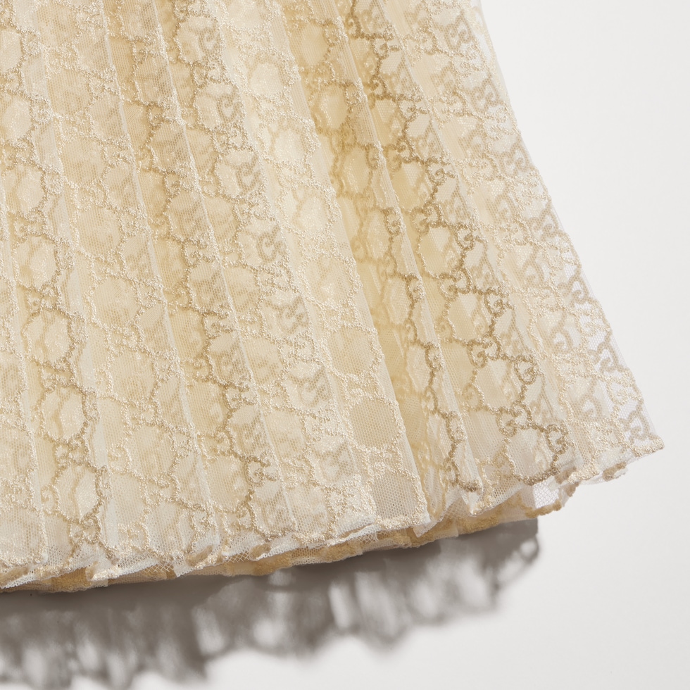 Children's GG tulle froissé skirt