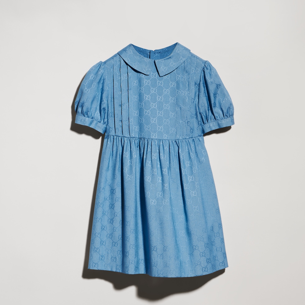 Children's GG viscose silk dress