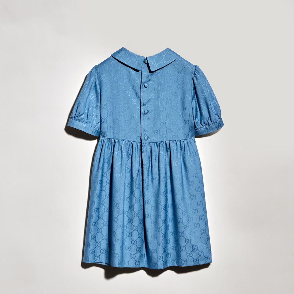 Children's GG viscose silk dress