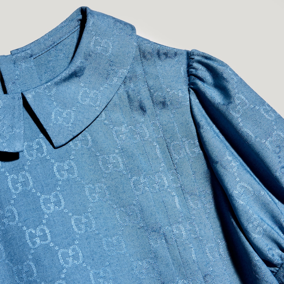 Children's GG viscose silk dress