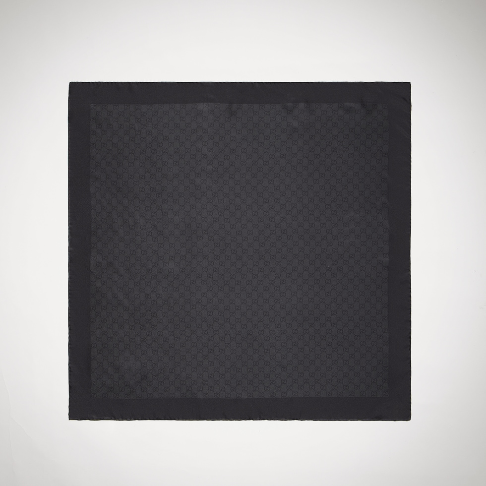 Printed silk twill carré