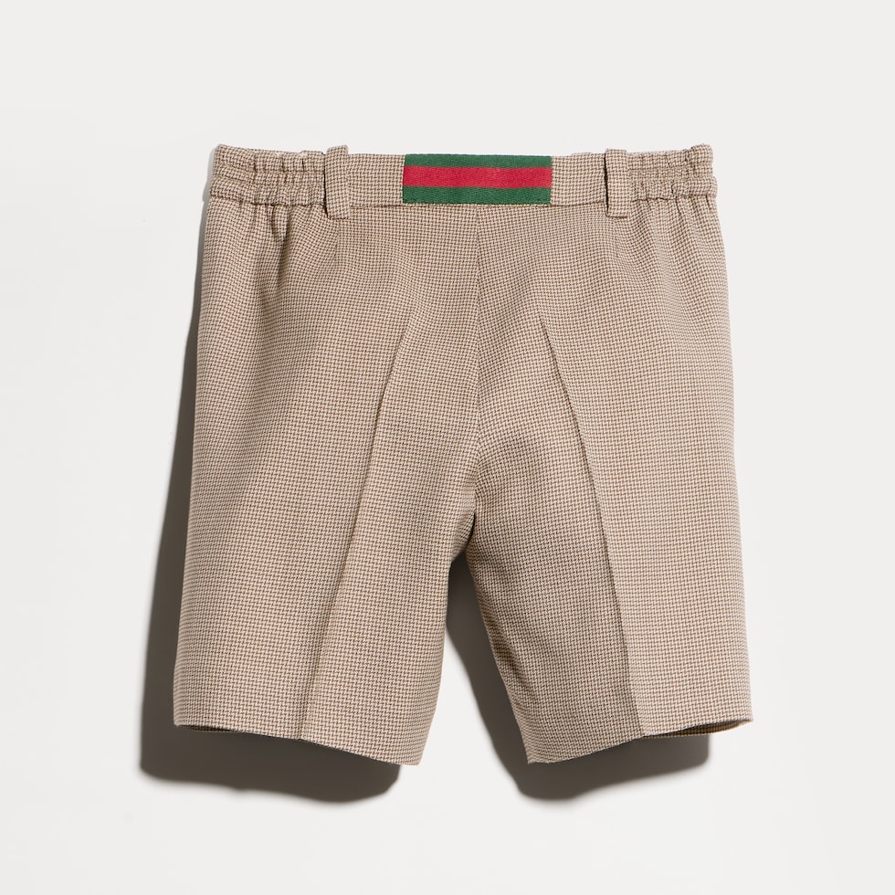 Baby-Shorts aus Wolle mit Chevron-Muster