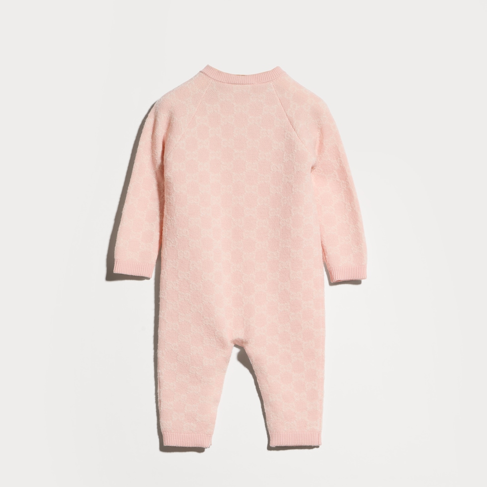 Baby GG wool jacquard one-piece