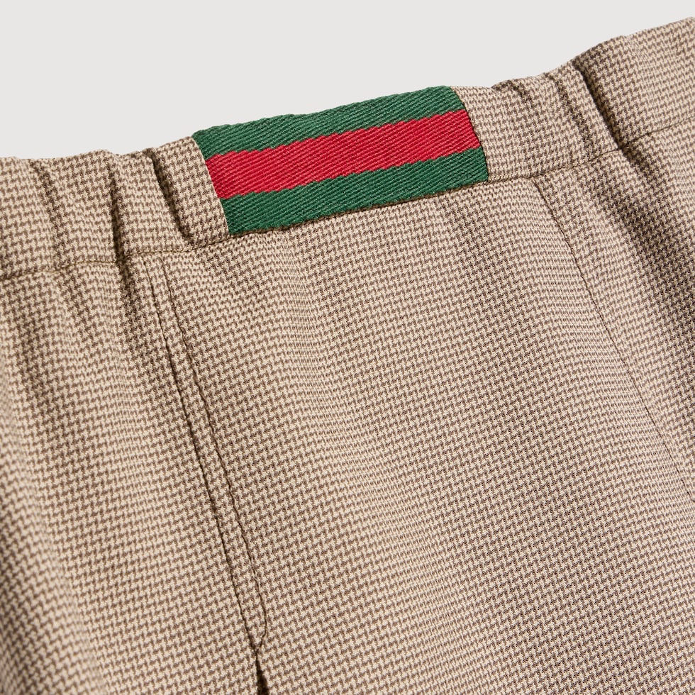 Children's chevron wool skirt