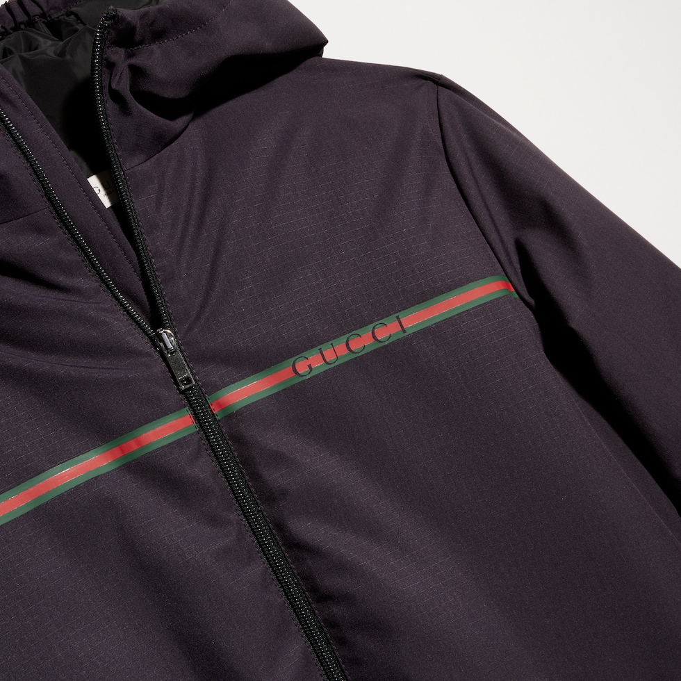 Children's nylon zip jacket with Web