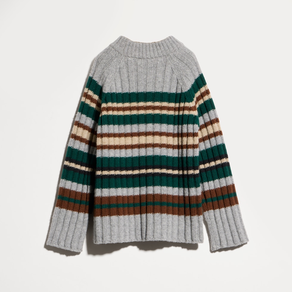 Children's striped wool sweater