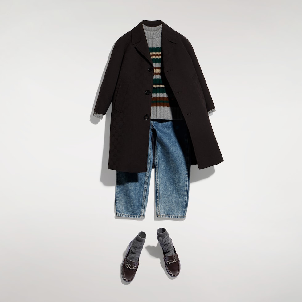 Children's striped wool sweater