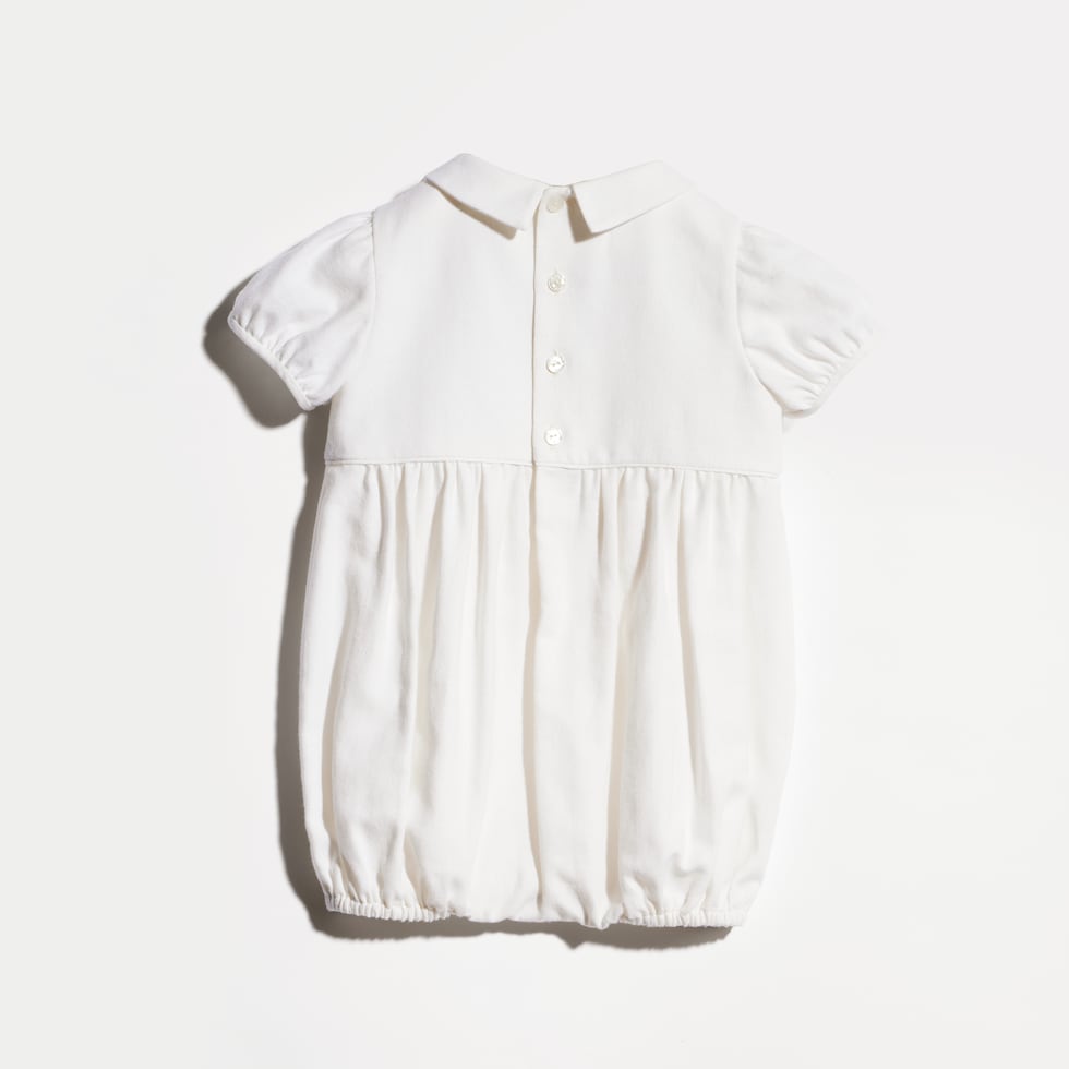 Tutina neonato in cotone e lana