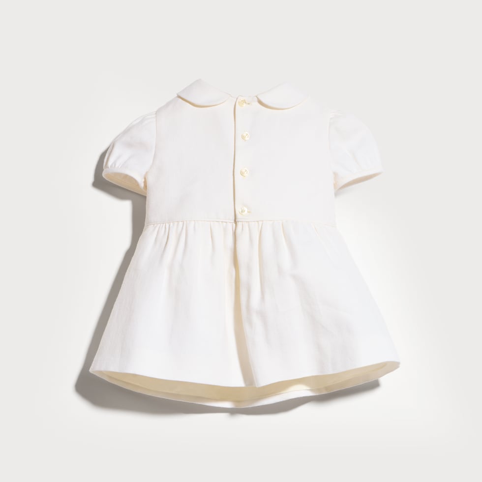 Baby cotton and wool dress