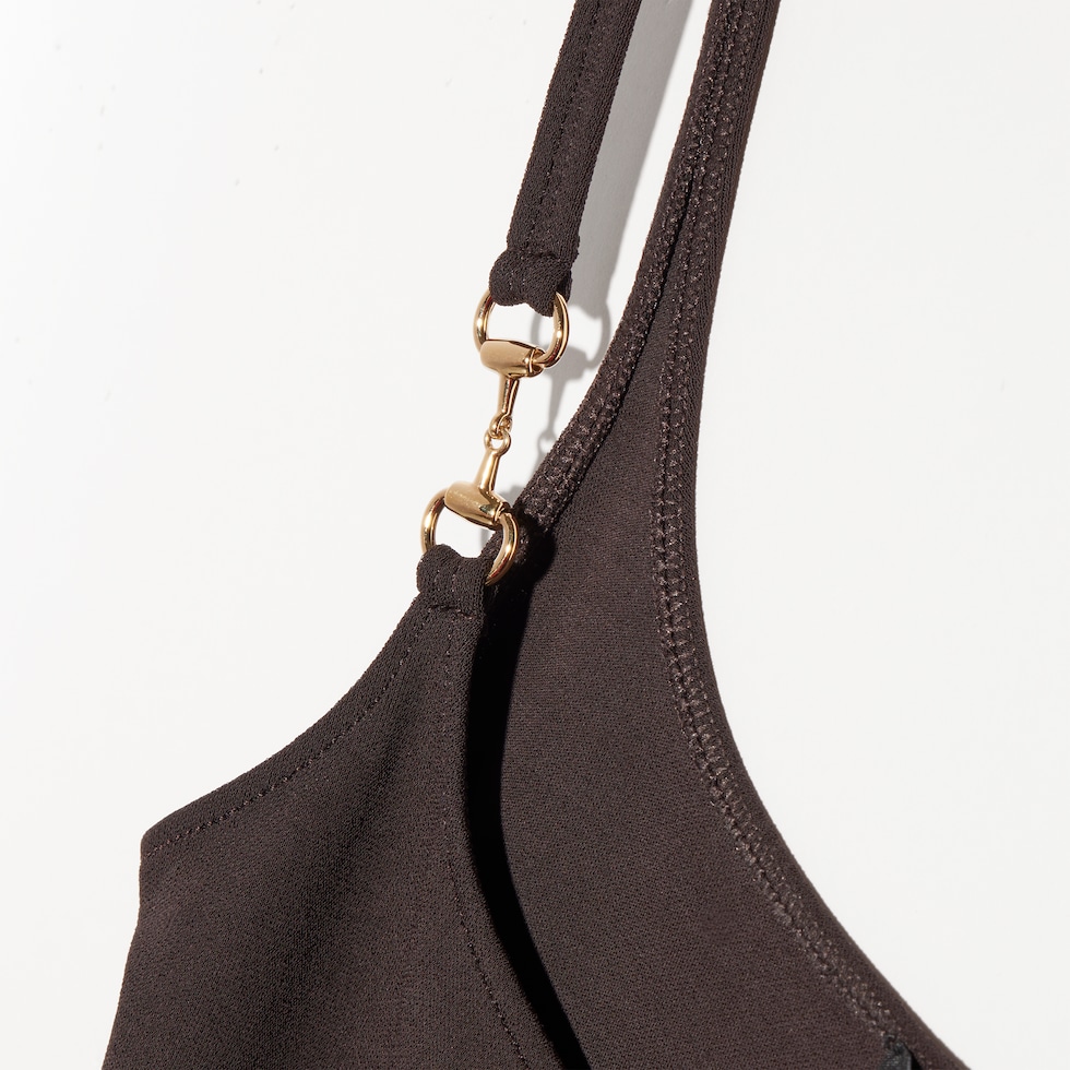 Viscose crêpe jersey top with Horsebit