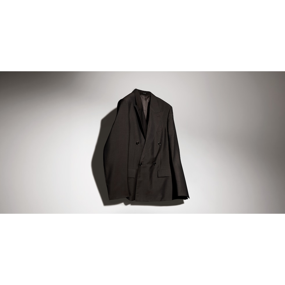 Pinstripe wool mohair jacket