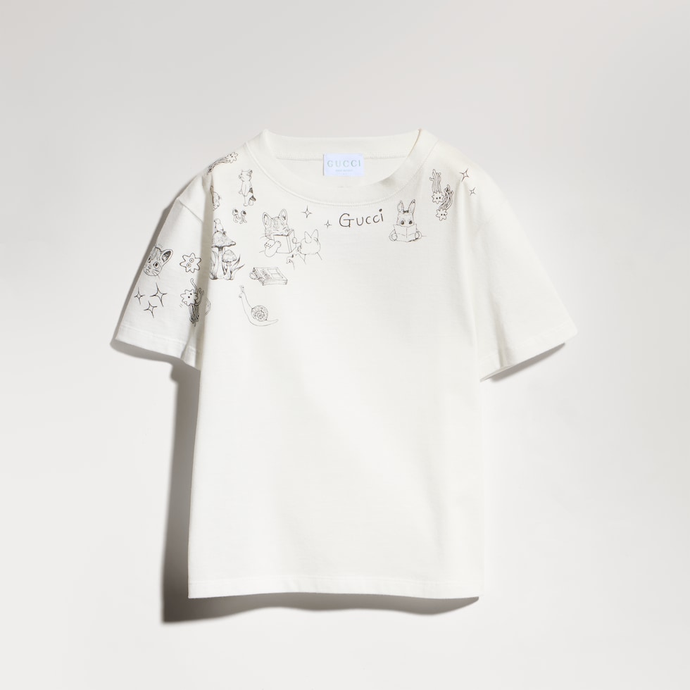 Children's cotton T-shirt with print