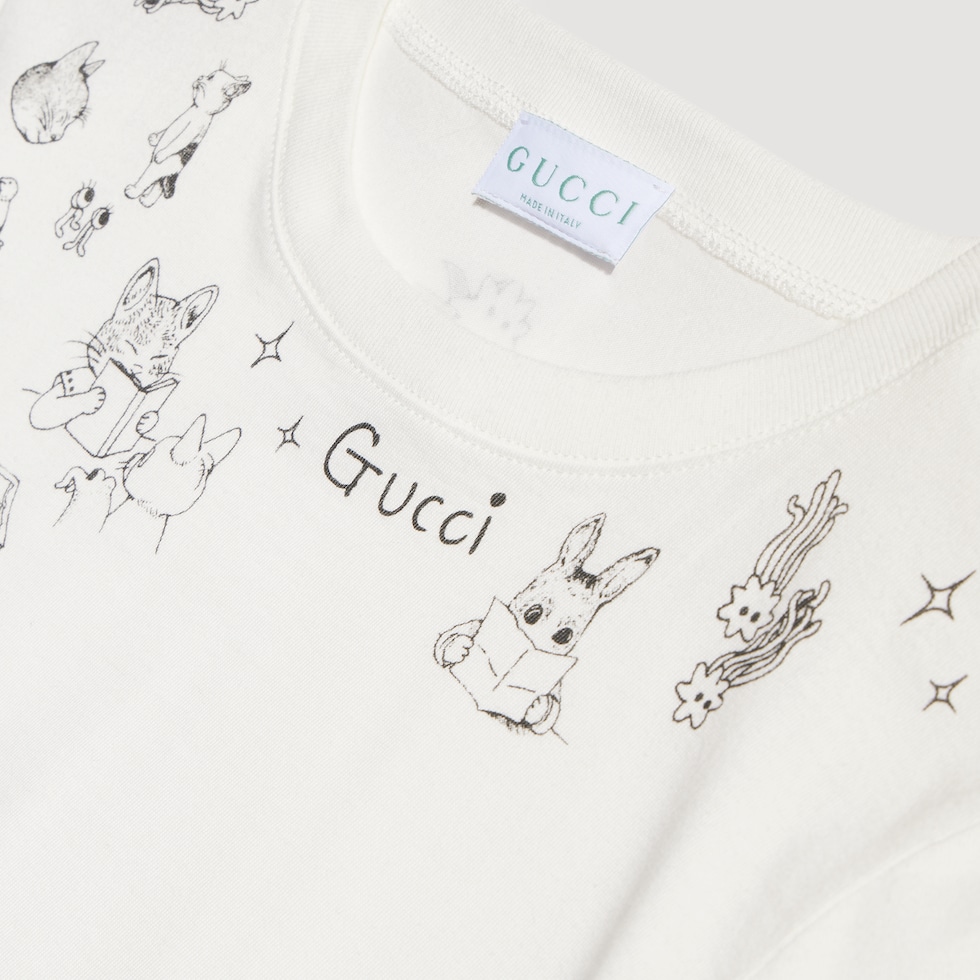 Children's cotton T-shirt with print