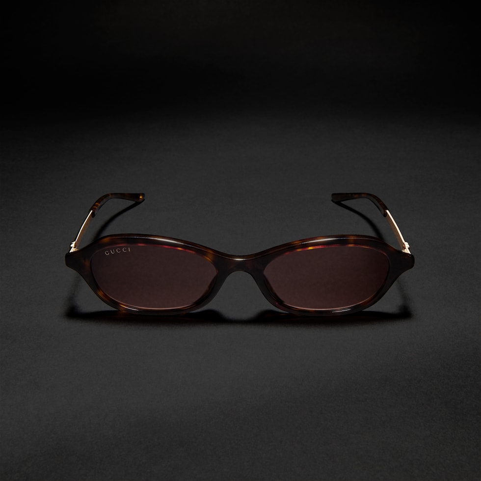 Oval-frame sunglasses