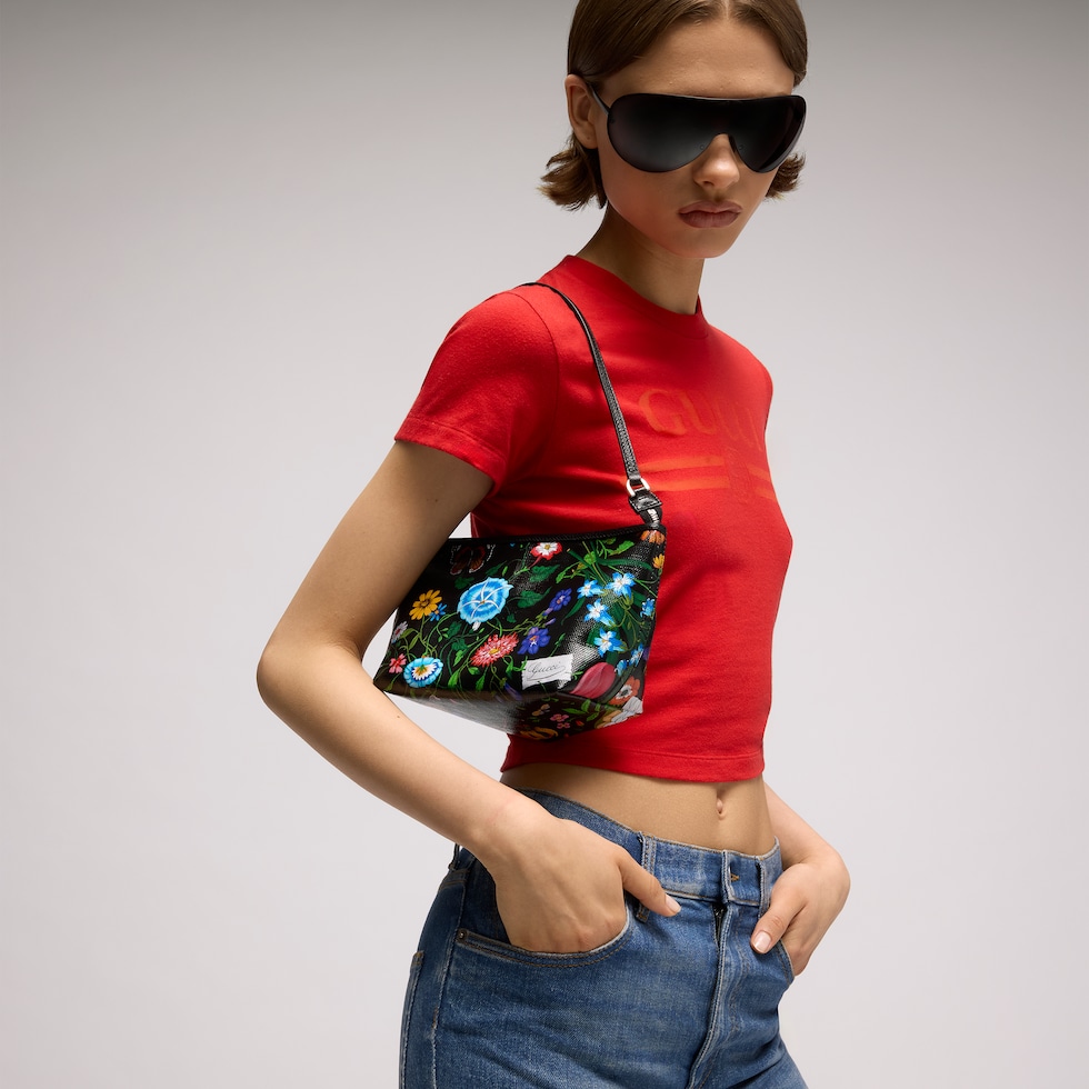 Gucci Flora small pouch with strap