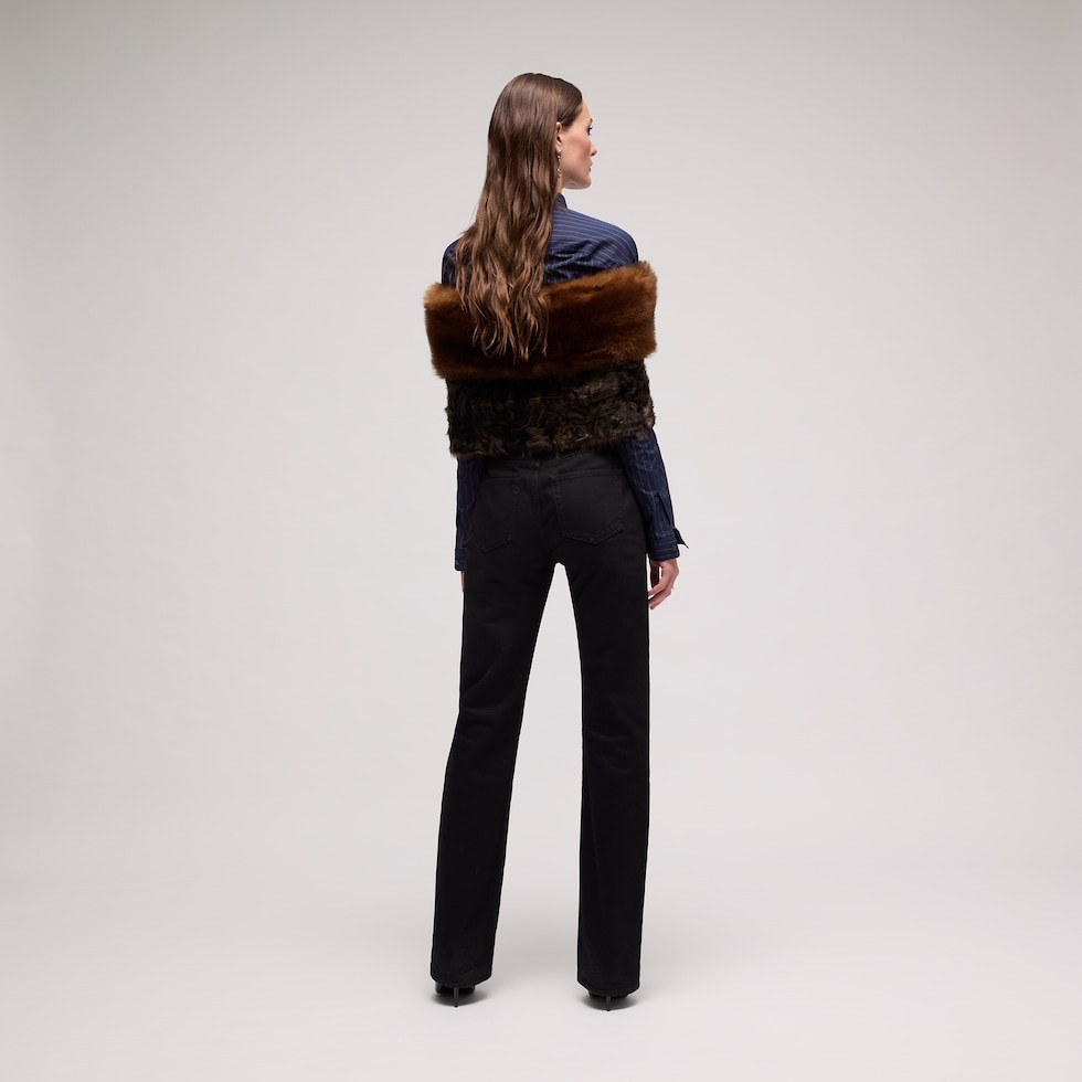 Cape aus Shearling