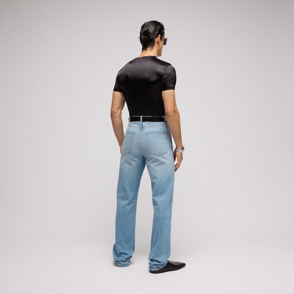 Gebleichte Jeanshose in Stone-Waschung