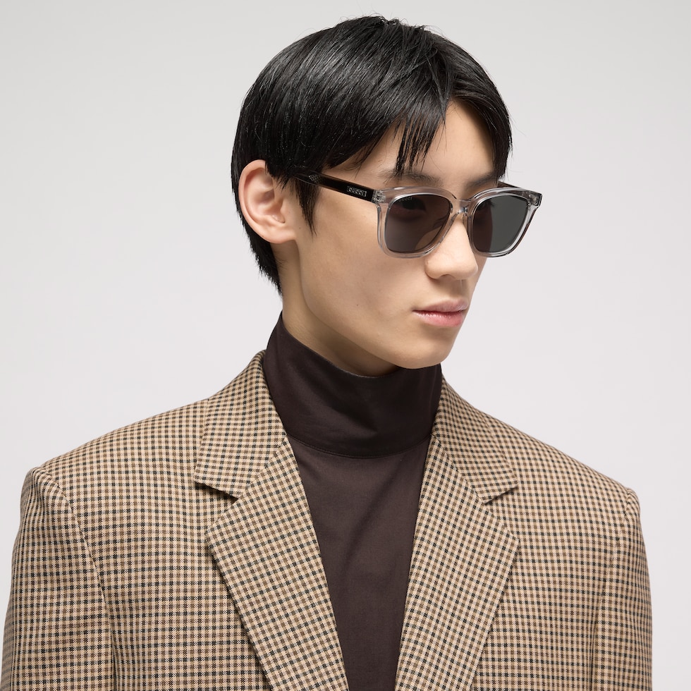 Specialized-fit rectangular sunglasses