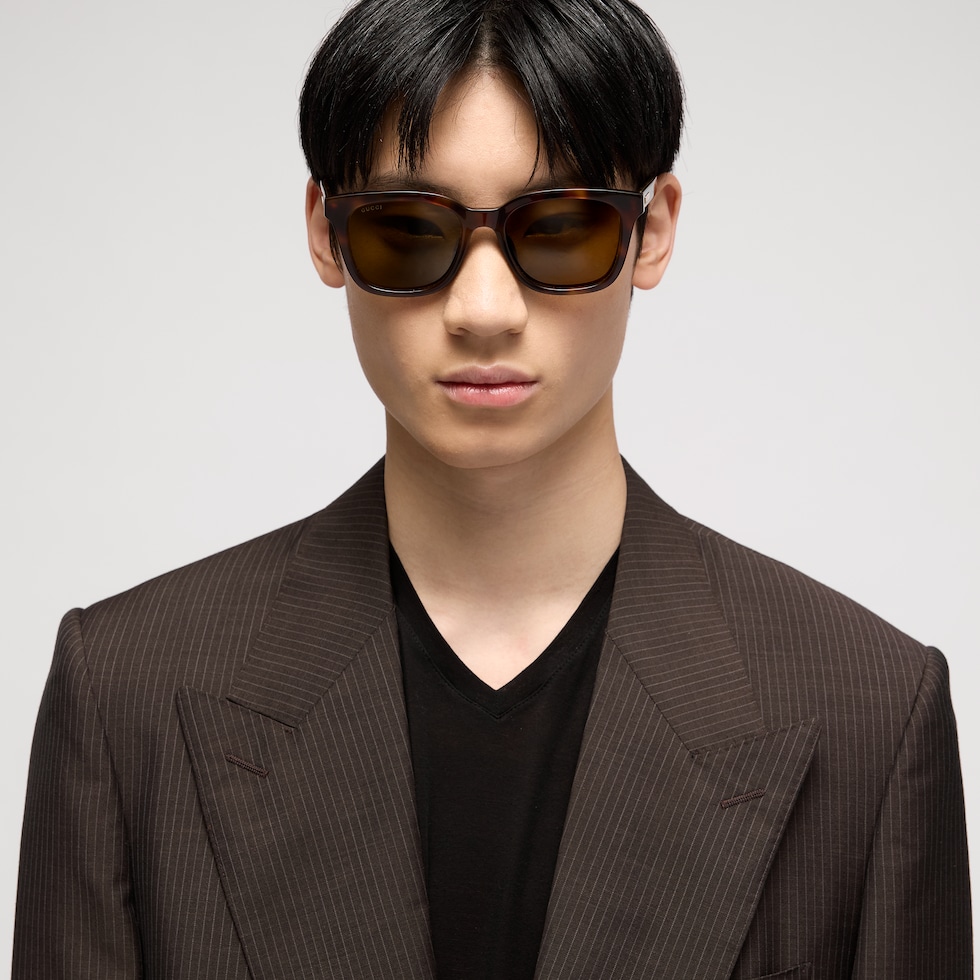 Specialized-fit rectangular sunglasses