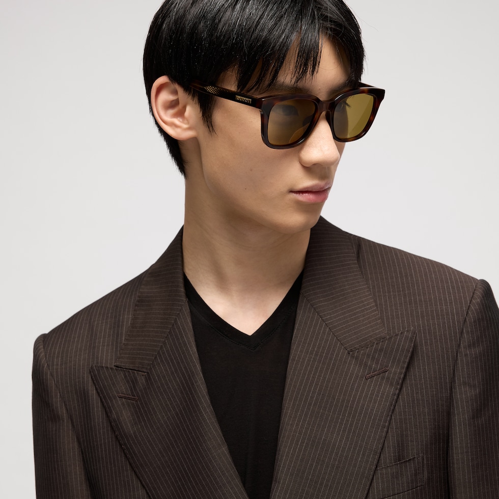 Specialized-fit rectangular sunglasses