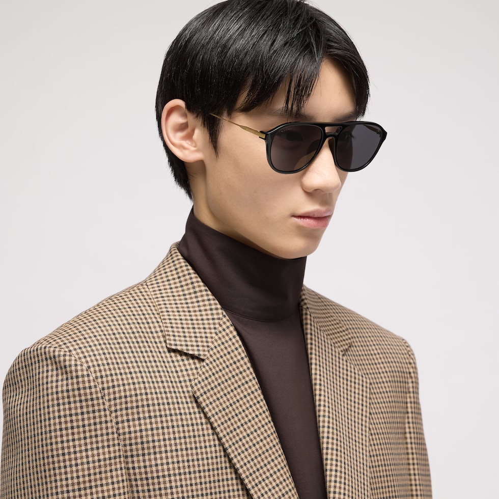 Low nose bridge fit navigator sunglasses