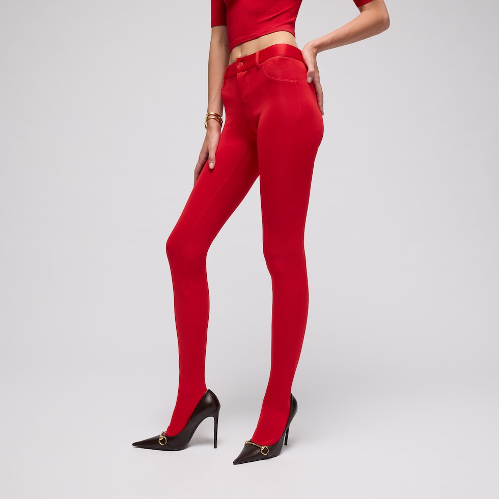 Stretch jersey leggings