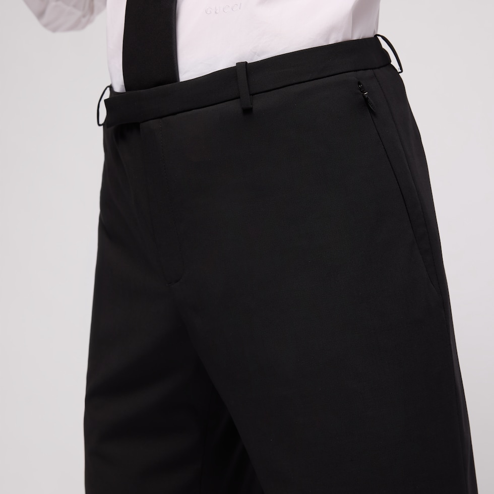 Pantalon en mélange de laine technique