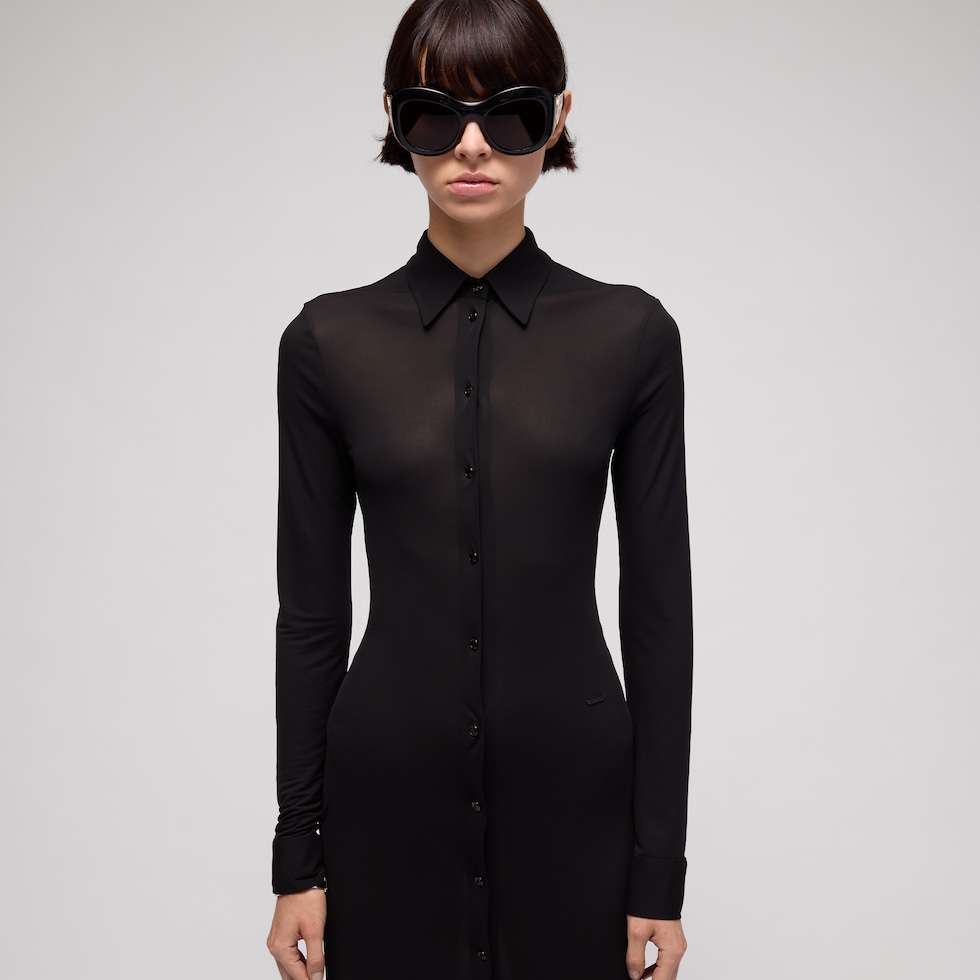 Viscose crêpe jersey dress