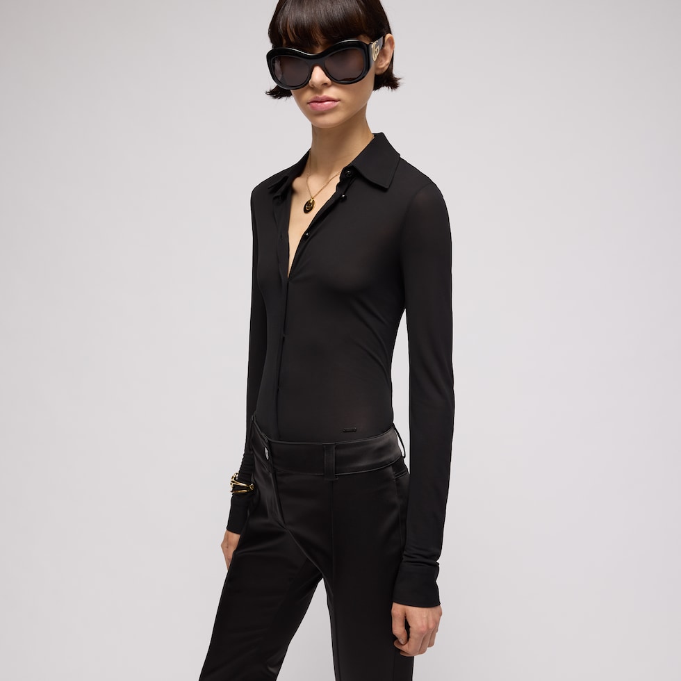 Chemise en crêpe de jersey de viscose léger
