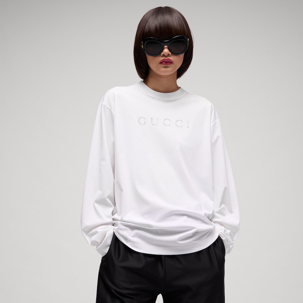 Cotton jersey T-shirt with print