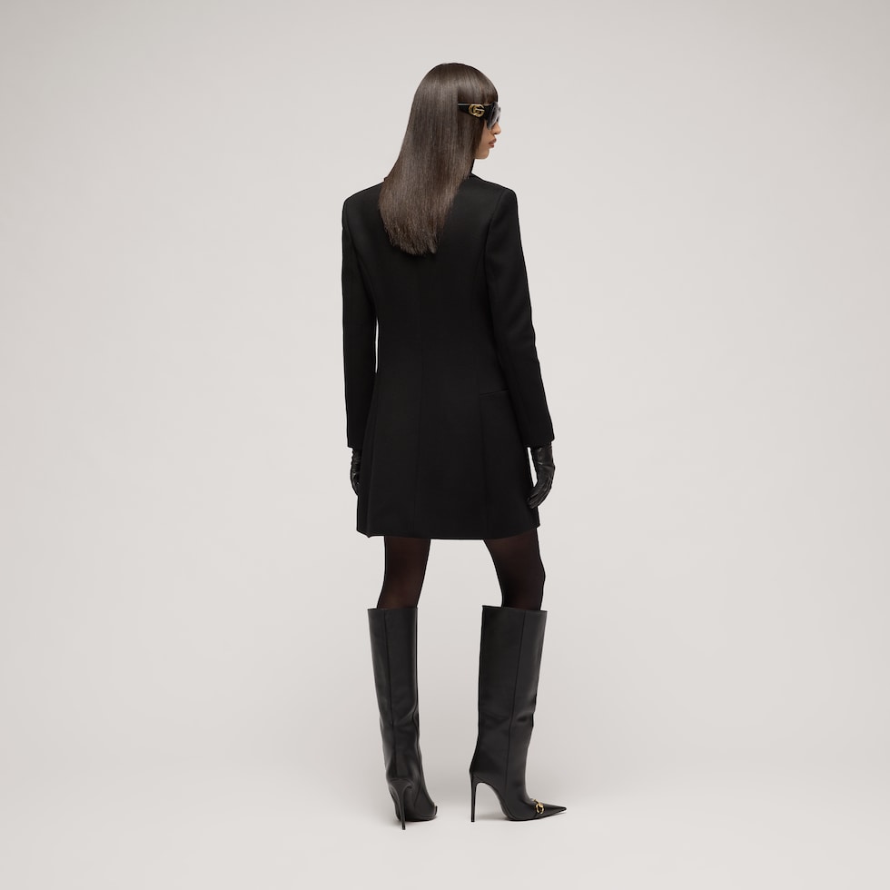 Wool coat with tag