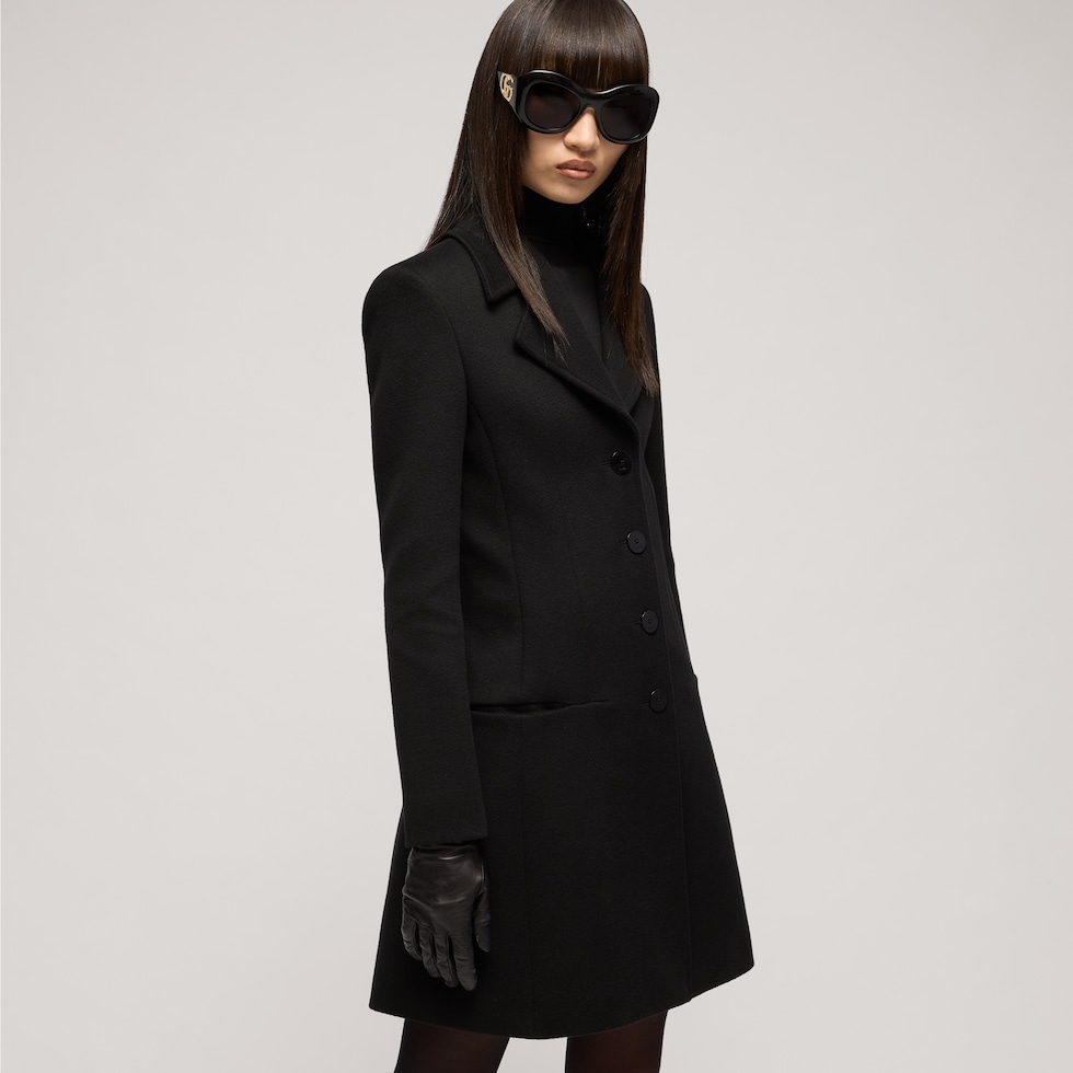 Wool coat with tag