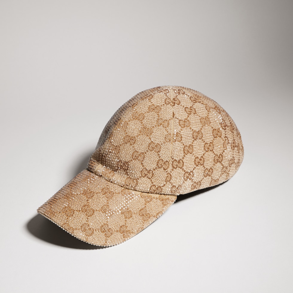Cappellino da baseball in tessuto GG ricamato