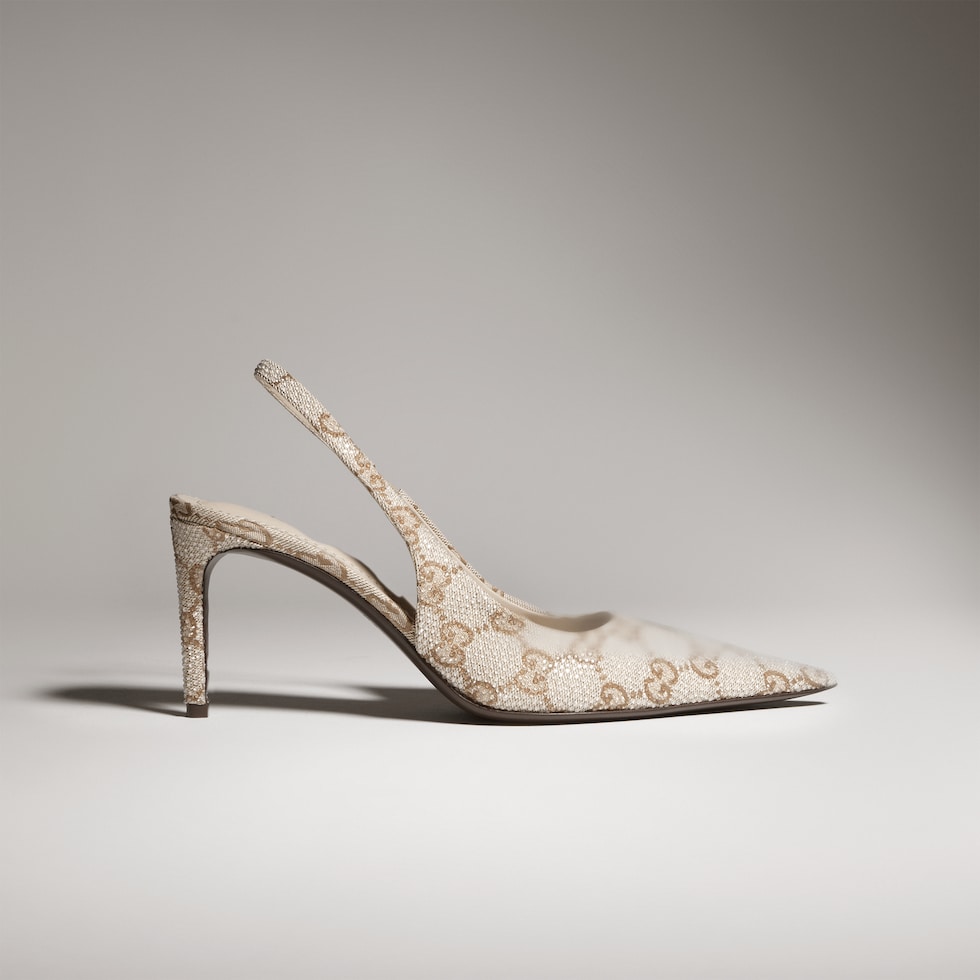 Women's Donna crystal slingback pump