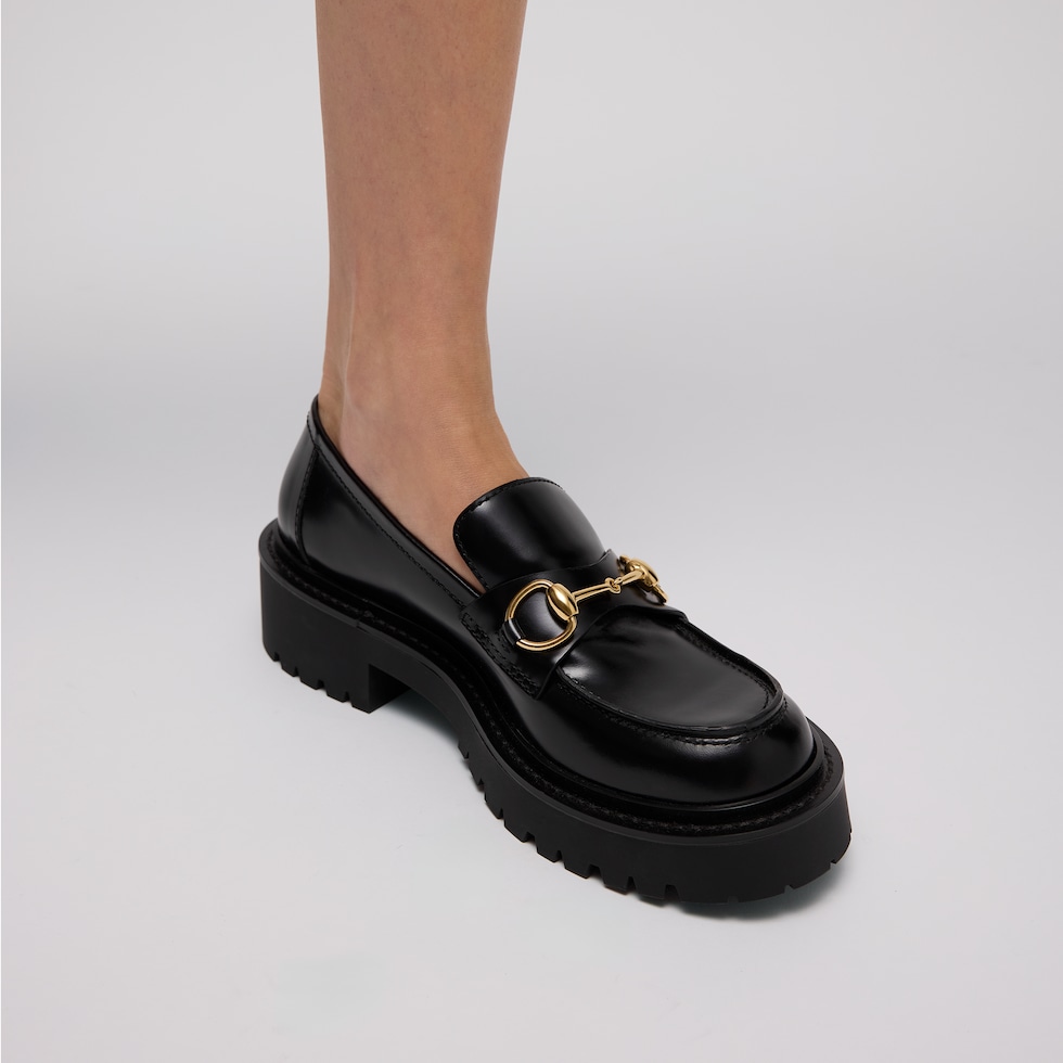 Women's loafer with Horsebit and lug sole