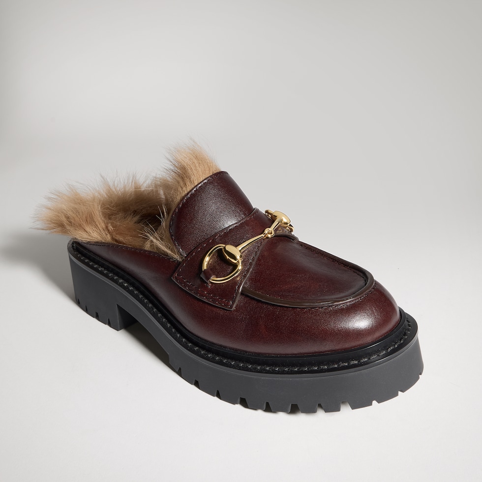 Women's mule with Horsebit and lug sole