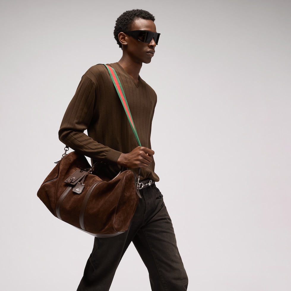 Medium perforated GG duffle bag