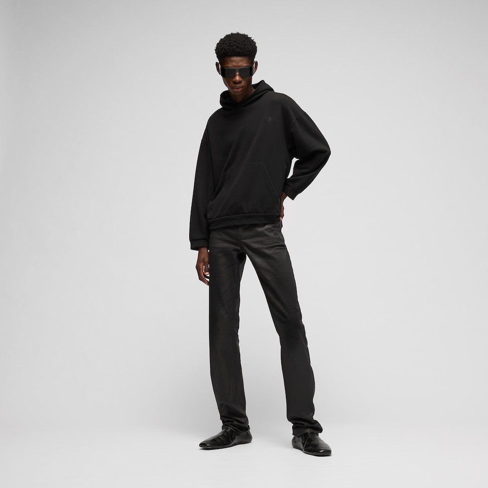 Cotton cashmere jersey sweatshirt