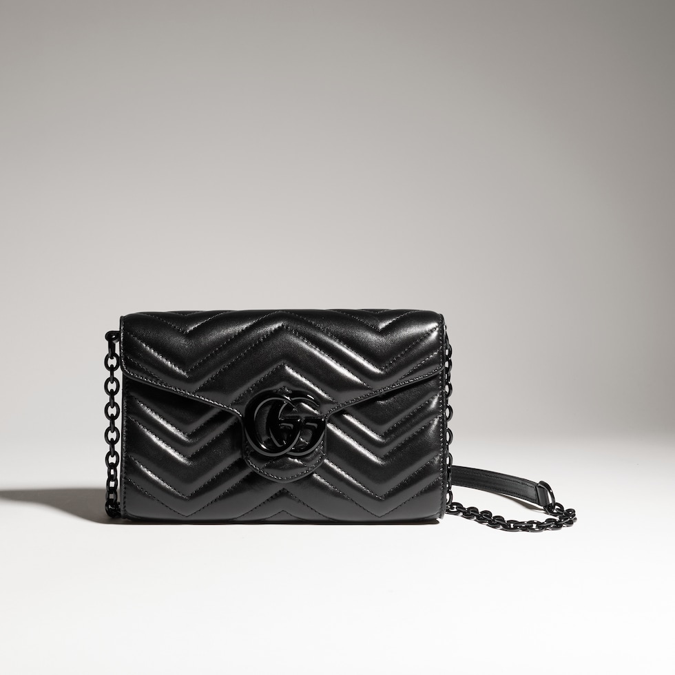 GG Marmont wallet on chain