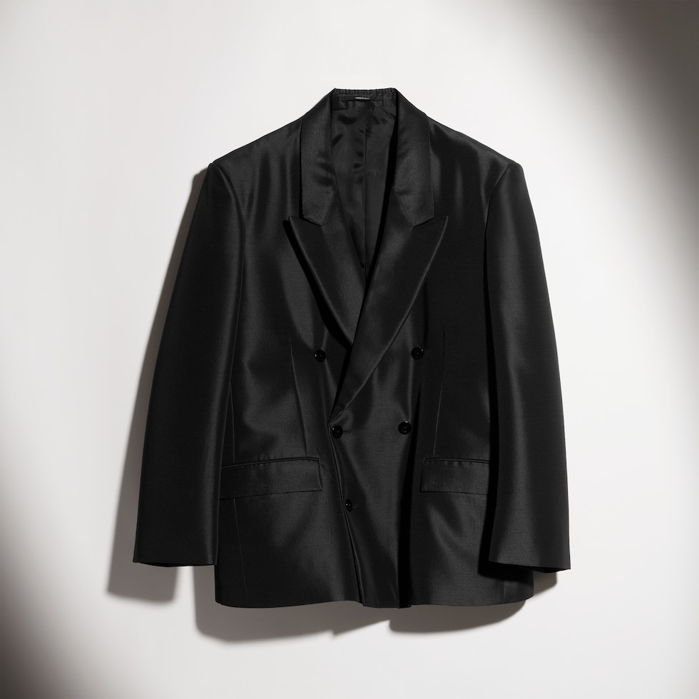 Viscose wool faille jacket