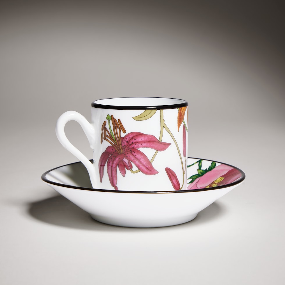Gucci Flora Kaffeetasse und Untertasse, 2er-Set