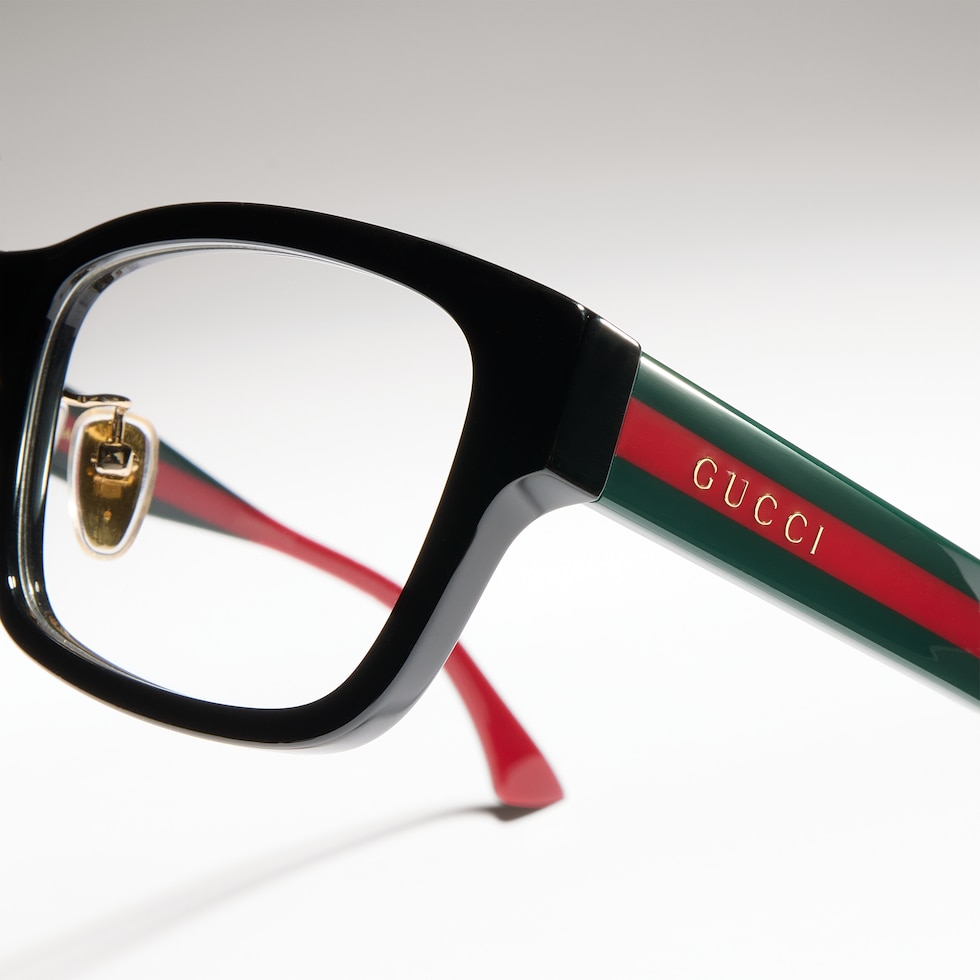 Low nose bridge fit rectangular optical frame