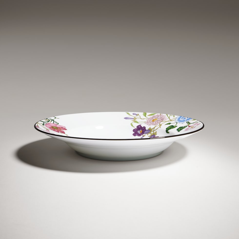 Gucci Flora Suppenteller mit Rand, Zweier-Set