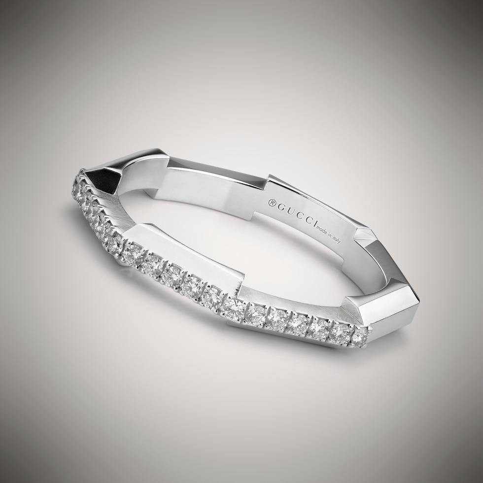 Gucci Link to Love Ring 18 Karat mit Diamanten