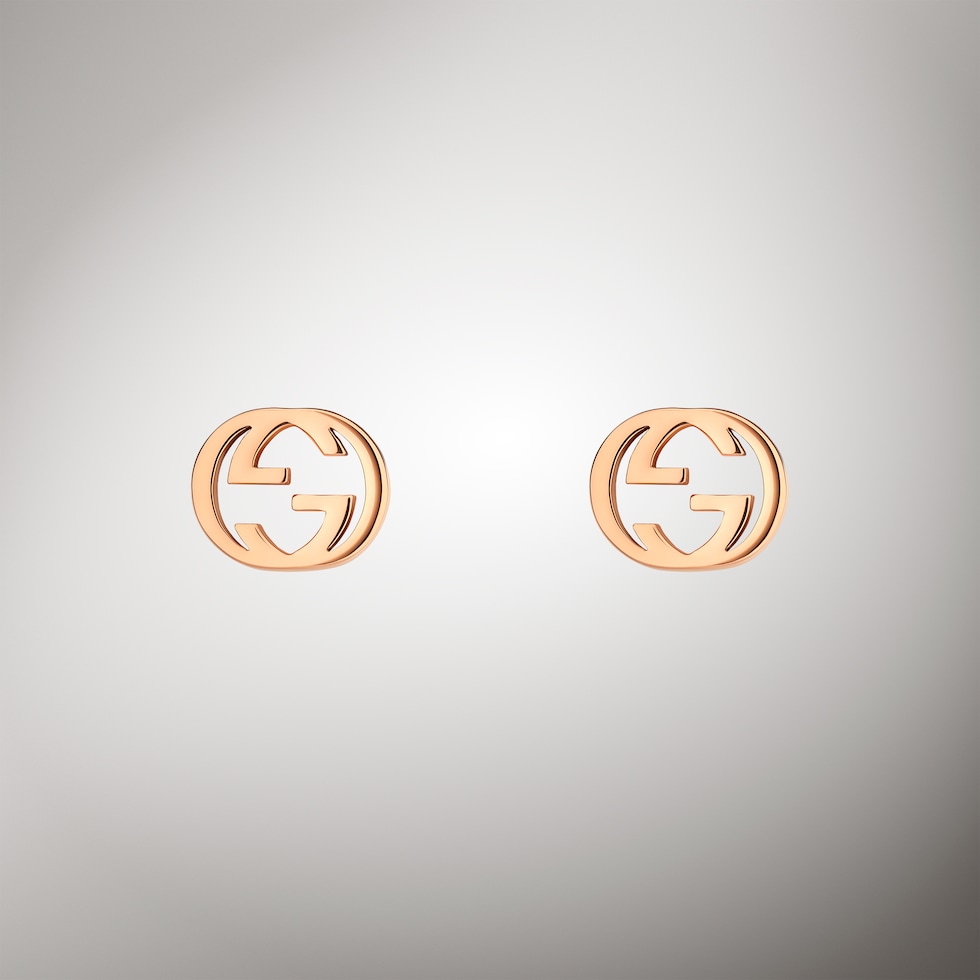 Gucci Interlocking 18k stud earrings