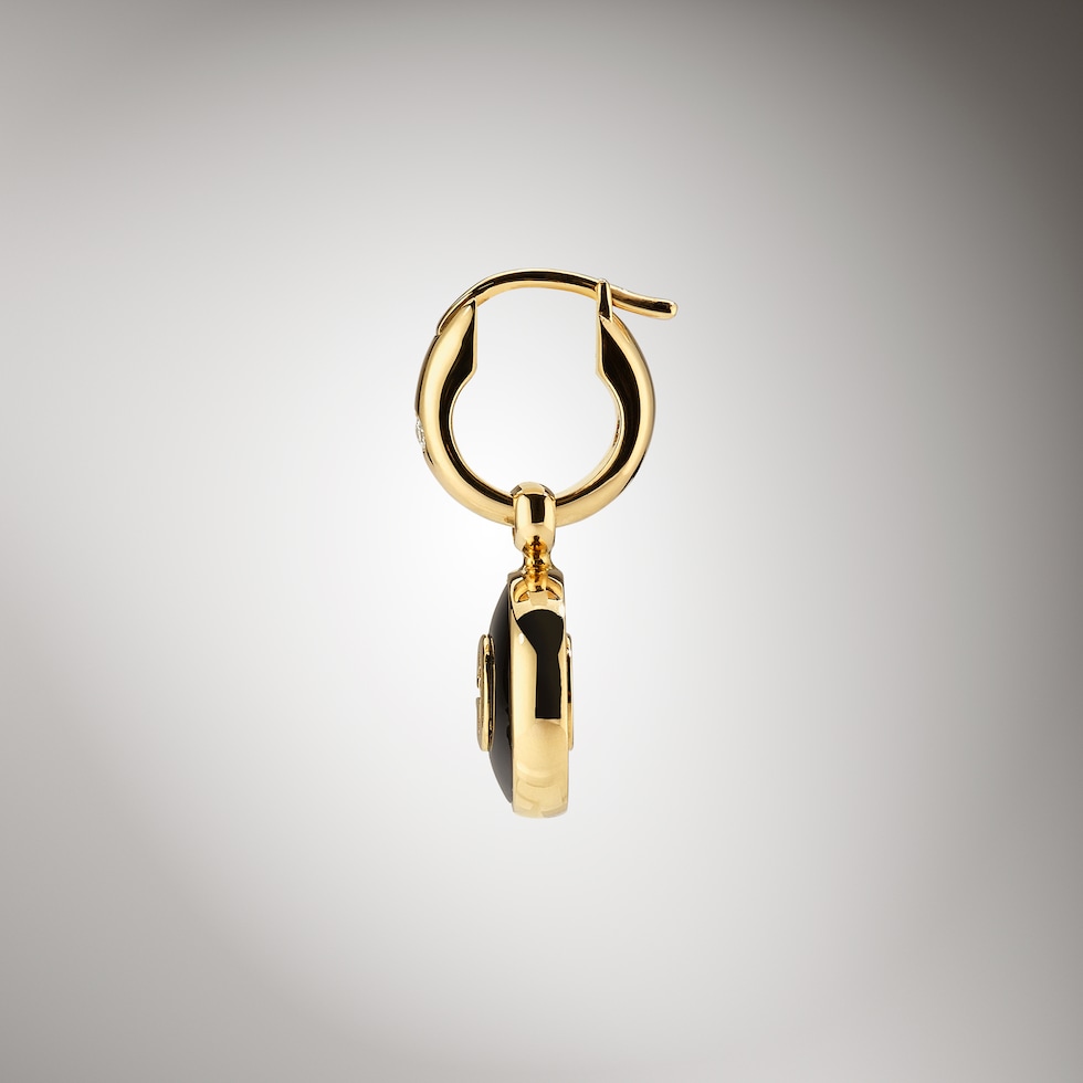 Pendientes de aro Gucci Interlocking de 18 ct