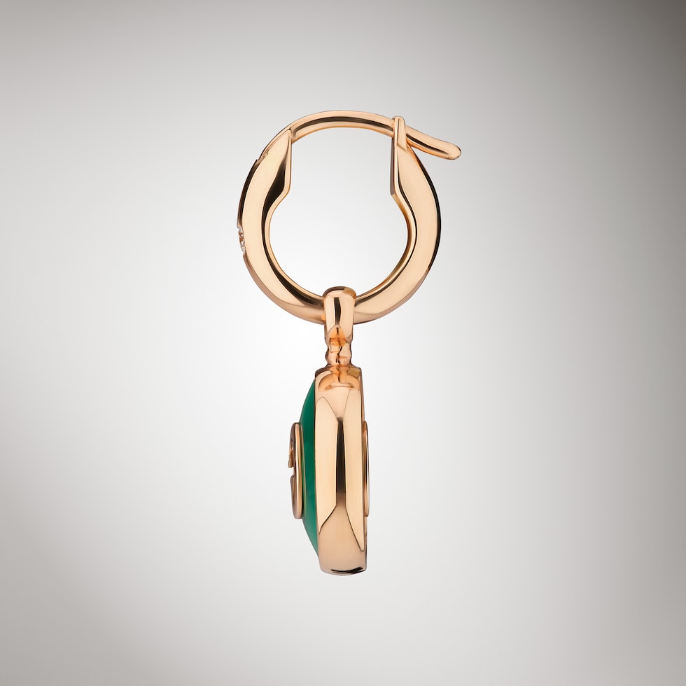 Pendientes de aro Gucci Interlocking de 18 ct