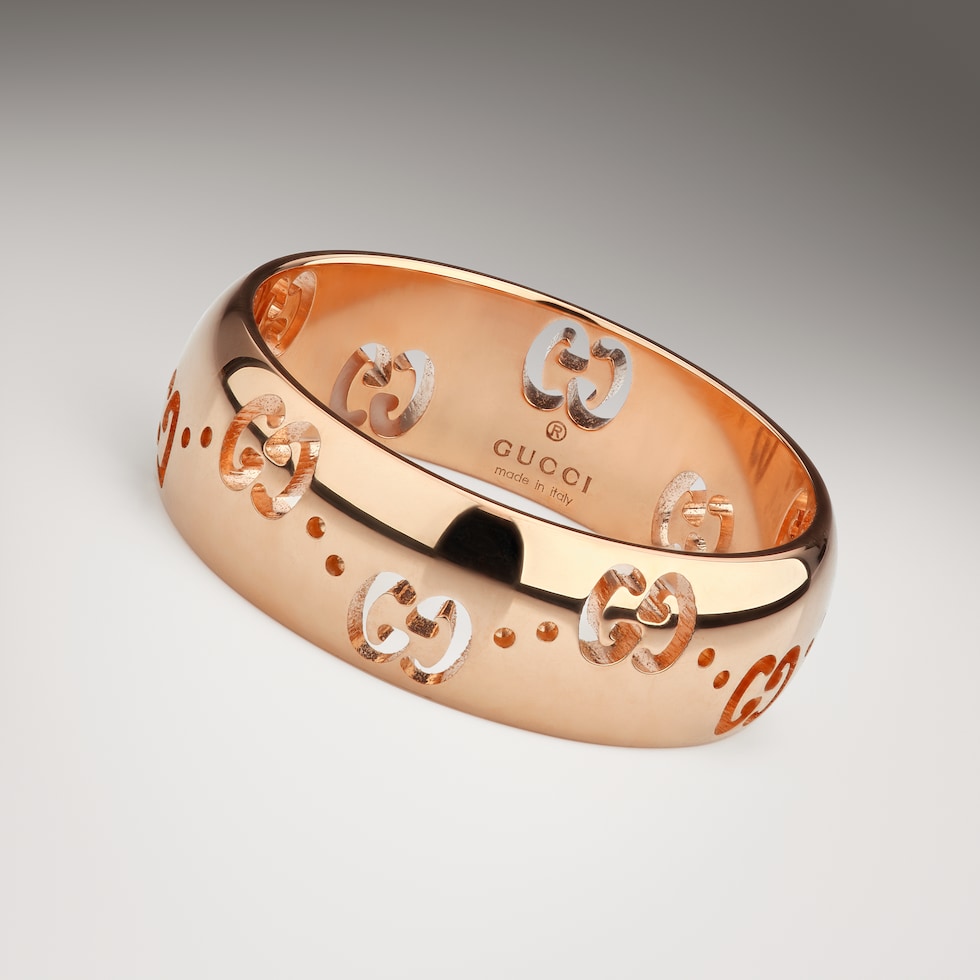 Schmaler Icon GG Ring 18 Karat