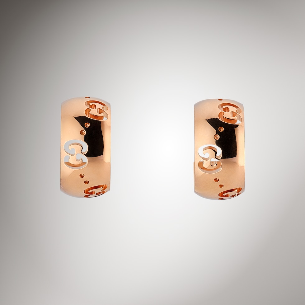 Icon 18k GG hoop earrings