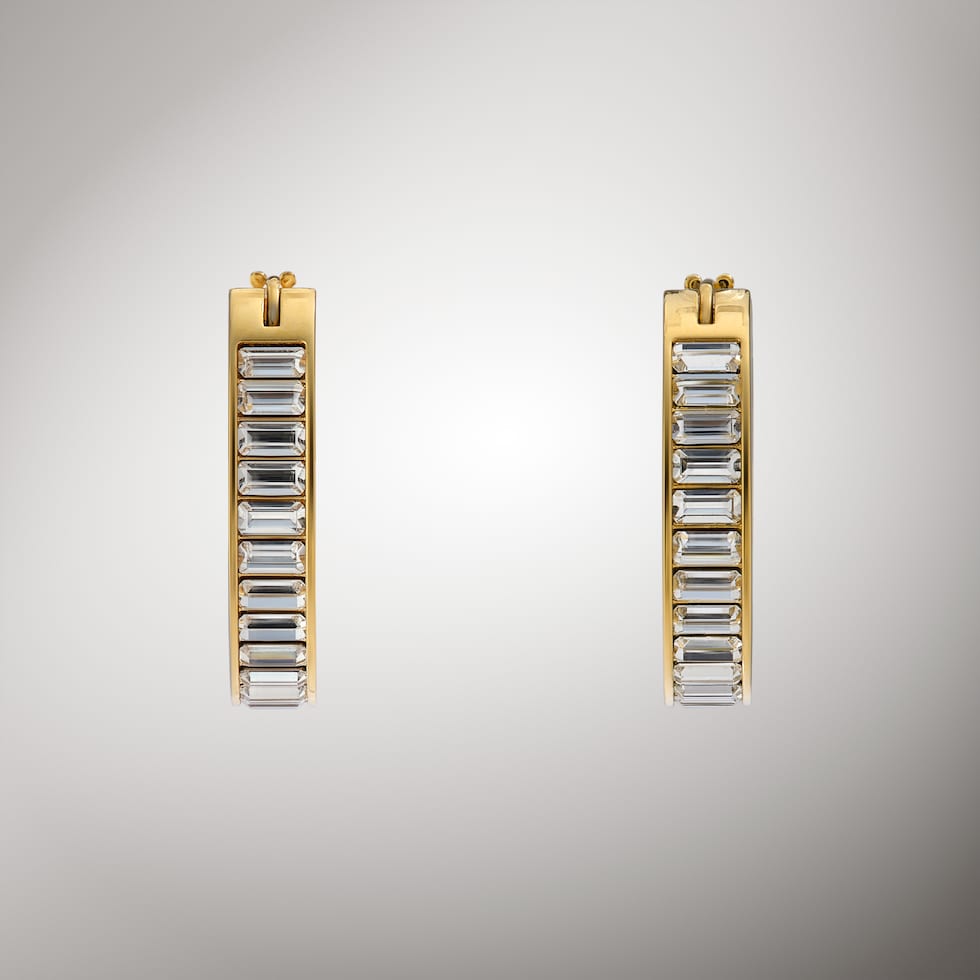 Gucci Blondie crystal hoop earrings